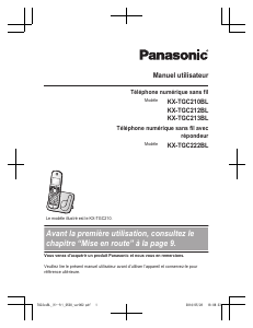 Mode d’emploi Panasonic KX-TGC210BL Téléphone sans fil