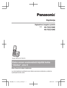 Käyttöohje Panasonic KX-TGC210NE Langaton puhelin
