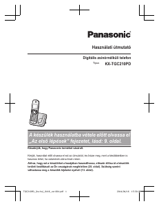 Használati útmutató Panasonic KX-TGC210PD Vezeték nélküli telefon