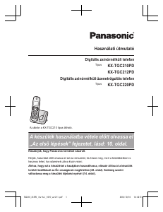 Használati útmutató Panasonic KX-TGC212PD Vezeték nélküli telefon