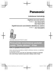 Rokasgrāmata Panasonic KX-TGC220FX Bezvadu tālrunis