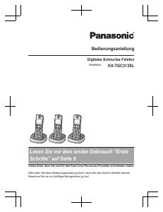 Bedienungsanleitung Panasonic KX-TGC313SL Schnurlose telefon