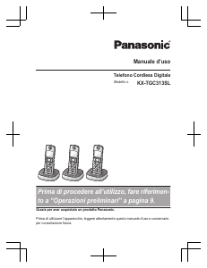 Manuale Panasonic KX-TGC313SL Telefono senza fili