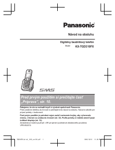 Návod Panasonic KX-TGD310FX Bezdrôtový telefón