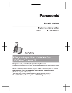 Manuál Panasonic KX-TGE210 Bezdrátový telefon