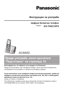 Hướng dẫn sử dụng Panasonic KX-TGE210FX Điện thoại không dây