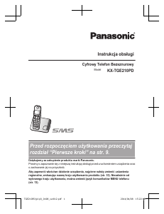 Instrukcja Panasonic KX-TGE210PD Telefon bezprzewodowy