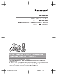 Manuale Panasonic KX-TGF310EX Telefono senza fili