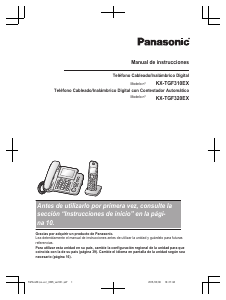 Manual de uso Panasonic KX-TGF310EX Teléfono inalámbrico