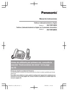 Manual de uso Panasonic KX-TGF320E Teléfono inalámbrico