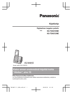 Käyttöohje Panasonic KX-TGH210NE Langaton puhelin