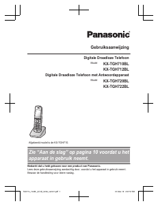 Handleiding Panasonic KX-TGH720BL Draadloze telefoon