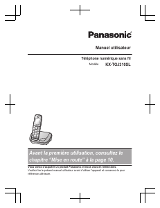 Mode d’emploi Panasonic KX-TGJ310SL Téléphone sans fil