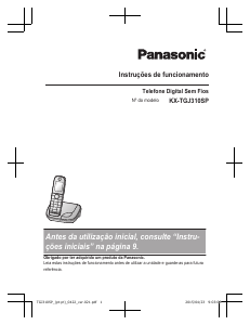 Manual Panasonic KX-TGJ310SP Telefone sem fio