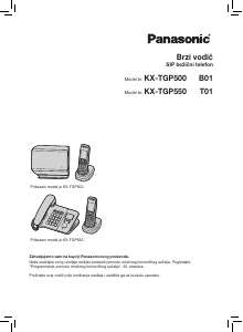 Priručnik Panasonic KX-TGP500 Bežični telefon