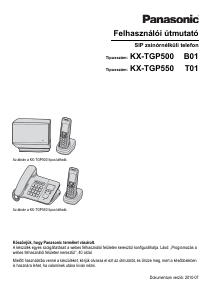 Használati útmutató Panasonic KX-TGP500 Vezeték nélküli telefon