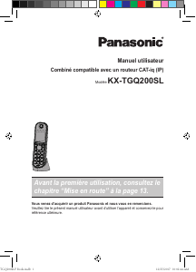 Mode d’emploi Panasonic KX-TGQ200SL Téléphone sans fil