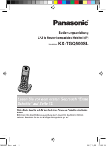 Bedienungsanleitung Panasonic KX-TGQ500SL Schnurlose telefon