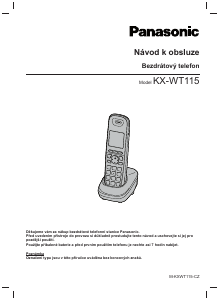 Manuál Panasonic KX-WT115 Bezdrátový telefon