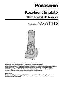 Használati útmutató Panasonic KX-WT115 Vezeték nélküli telefon
