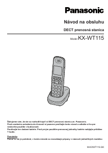 Návod Panasonic KX-WT115 Bezdrôtový telefón