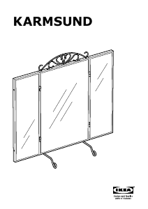 Instrukcja IKEA KARMSUND (80x74) Lustro
