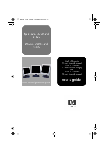 Handleiding HP L1720 LCD monitor