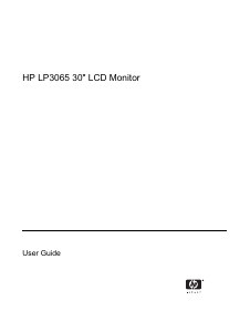 Handleiding HP LP3065 LCD monitor