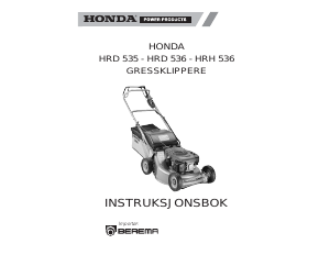 Bruksanvisning Honda HRD535 Gressklipper