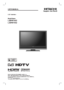 Manual Hitachi L26H01AU LCD Television