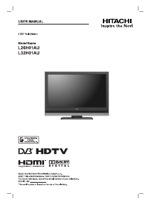 Handleiding Hitachi L32H01AU LCD televisie