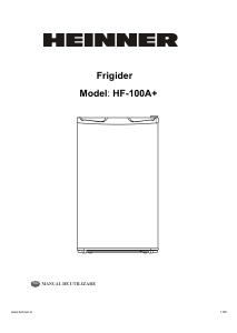 Manual Heinner HF-100A+ Refrigerator
