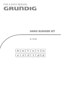 Manual de uso Grundig BL 5040 Batidora de mano