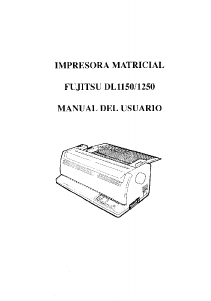Manual de uso Fujitsu DL1250 Impresora