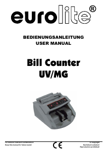 Handleiding Eurolite UV/MG Biljettelmachine