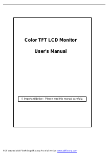 Manual Emprex LM1541 LCD Monitor