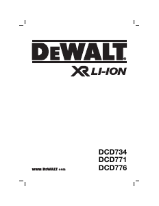Handleiding DeWalt DCD771 Schroef-boormachine