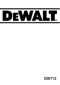 Bedienungsanleitung DeWalt DW712 Kreissäge