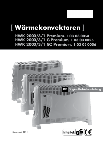 Bedienungsanleitung ROWI HWK 2000/3/1 Premium Heizgerät