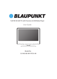 Manual Blaupunkt 32-56G-GB-3B-F3TCU-UK LED Television