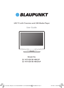 Handleiding Blaupunkt 32-147I-GB-5B-HBCDUP LED televisie