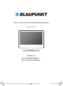 Manual Blaupunkt 32-147I-GB-5B-HBKUP LED Television