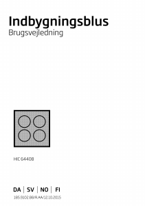 Brugsanvisning BEKO HIC 64408 Kogesektion