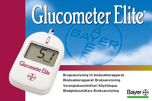 Bruksanvisning Bayer Elite Blodsockermätare