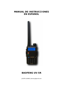 Manual de uso Baofeng UV-5R Walkie talkie