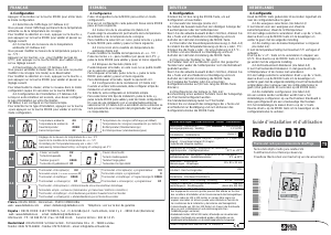 Manual de uso Delta Dore Radio D10 Termostato