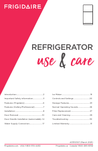 Handleiding Frigidaire FFTR2045VS Koel-vries combinatie