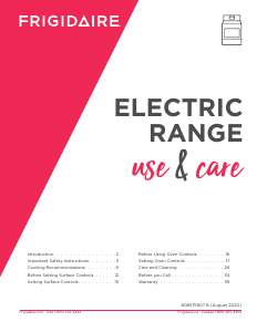 Manual Frigidaire FCFE2425AS Range