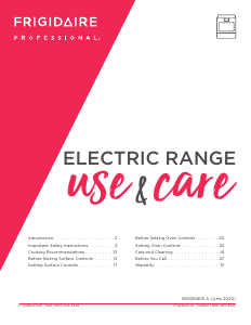 Manual Frigidaire PCFE3078AF Range