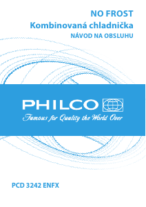 Návod Philco PCD 3242 ENFX Chladnička s mrazničkou